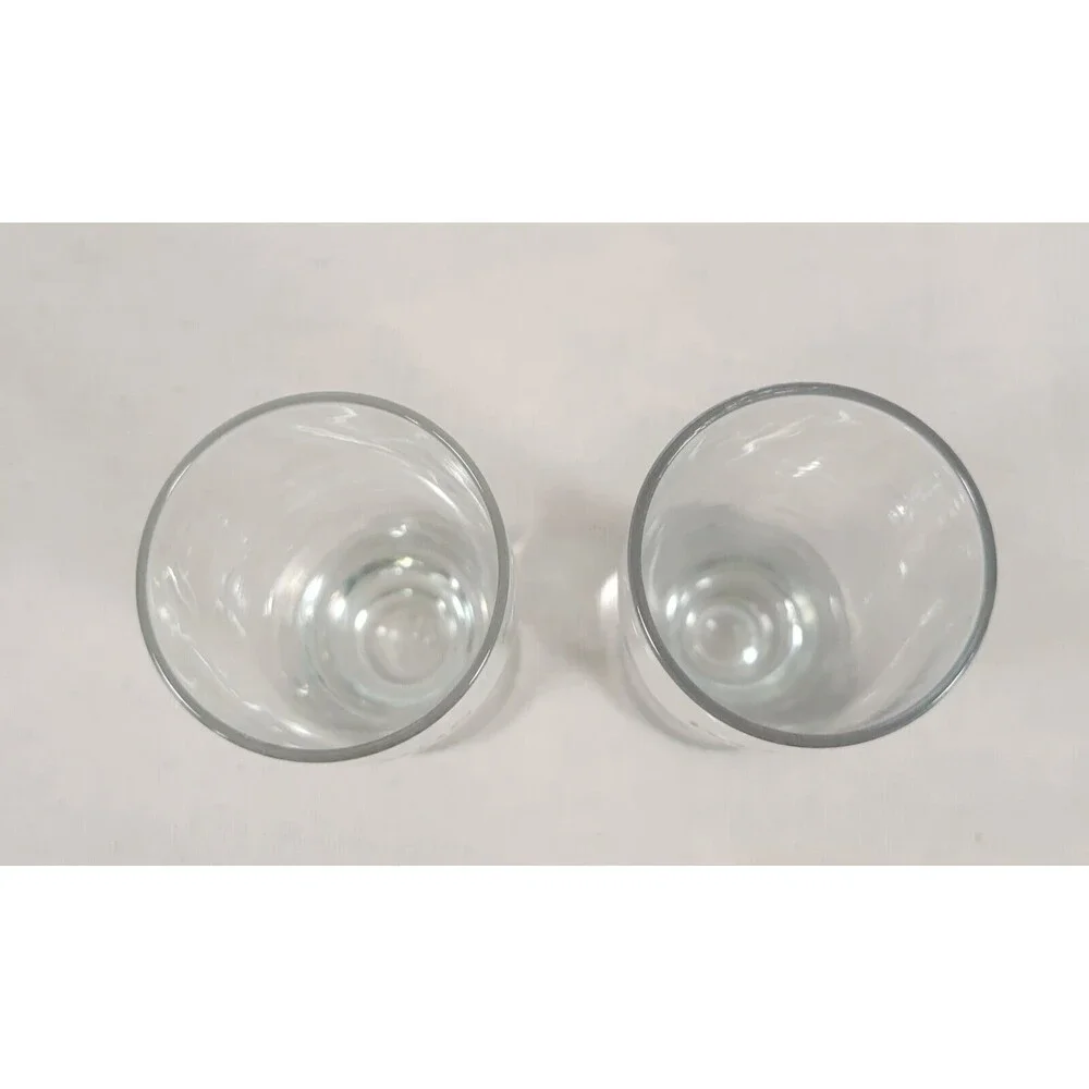 PATRON XO CAFE etched and gold lettering shot glass set of 2